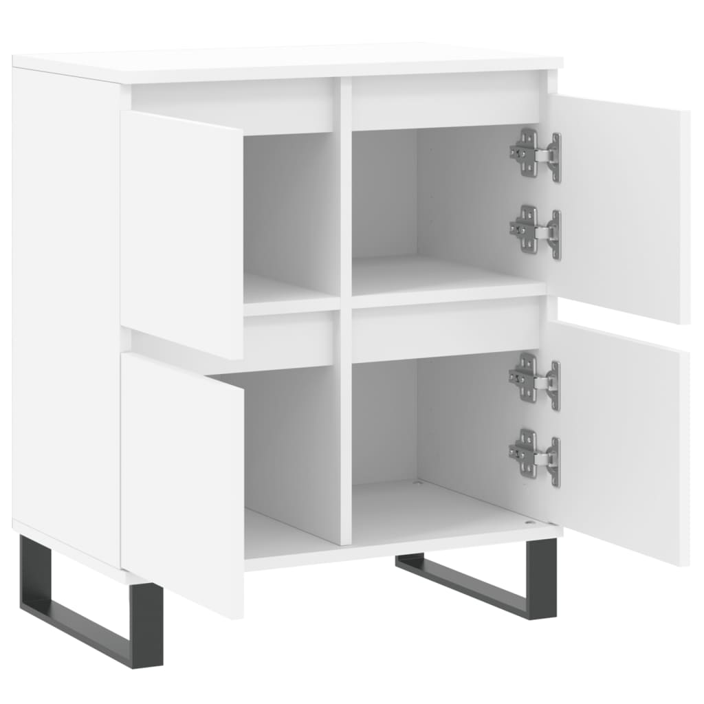 skænk 60x35x70 cm konstrueret træ hvid