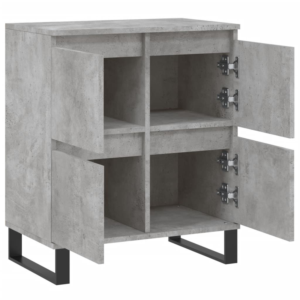 skænk 60x35x70 cm konstrueret træ betongrå