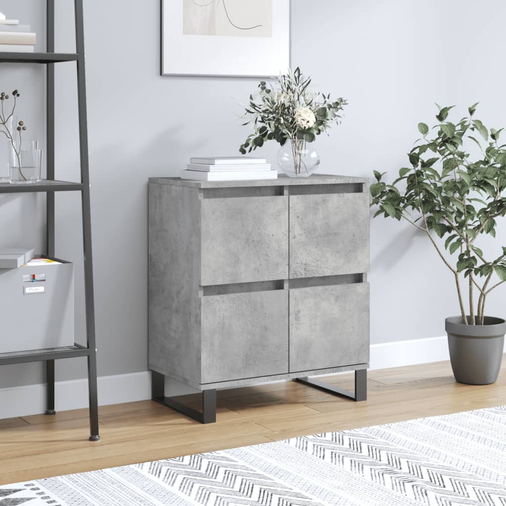 skænk 60x35x70 cm konstrueret træ betongrå