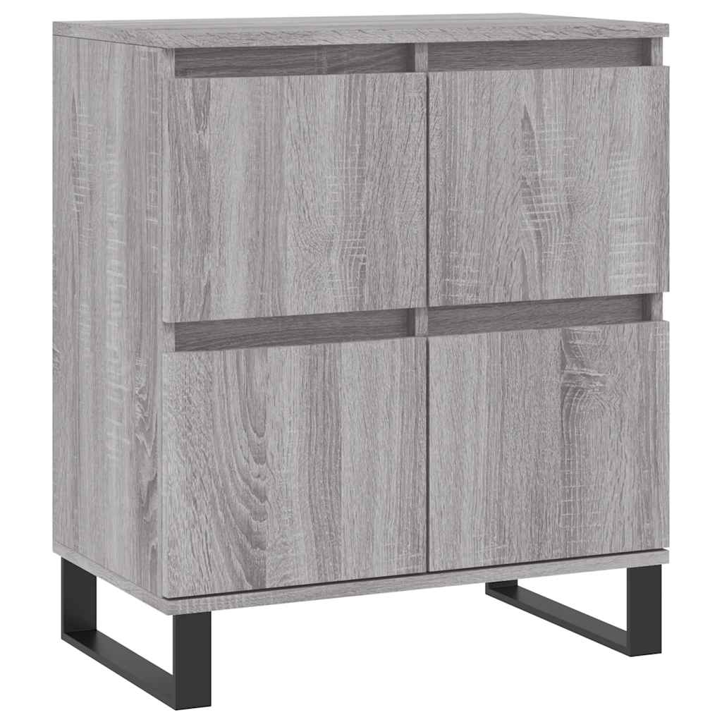 skænk 60x35x70 cm konstrueret træ grå sonoma-eg