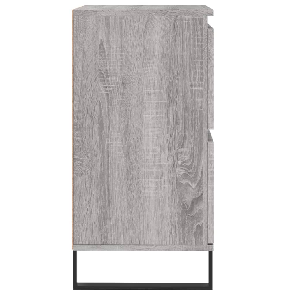 skænk 60x35x70 cm konstrueret træ grå sonoma-eg
