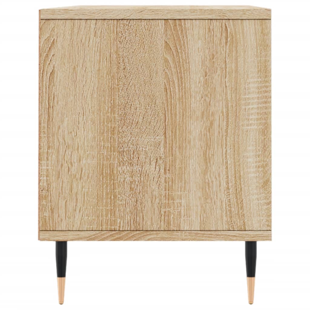 tv-bord 100x34,5x44,5 cm konstrueret træ sonoma-eg