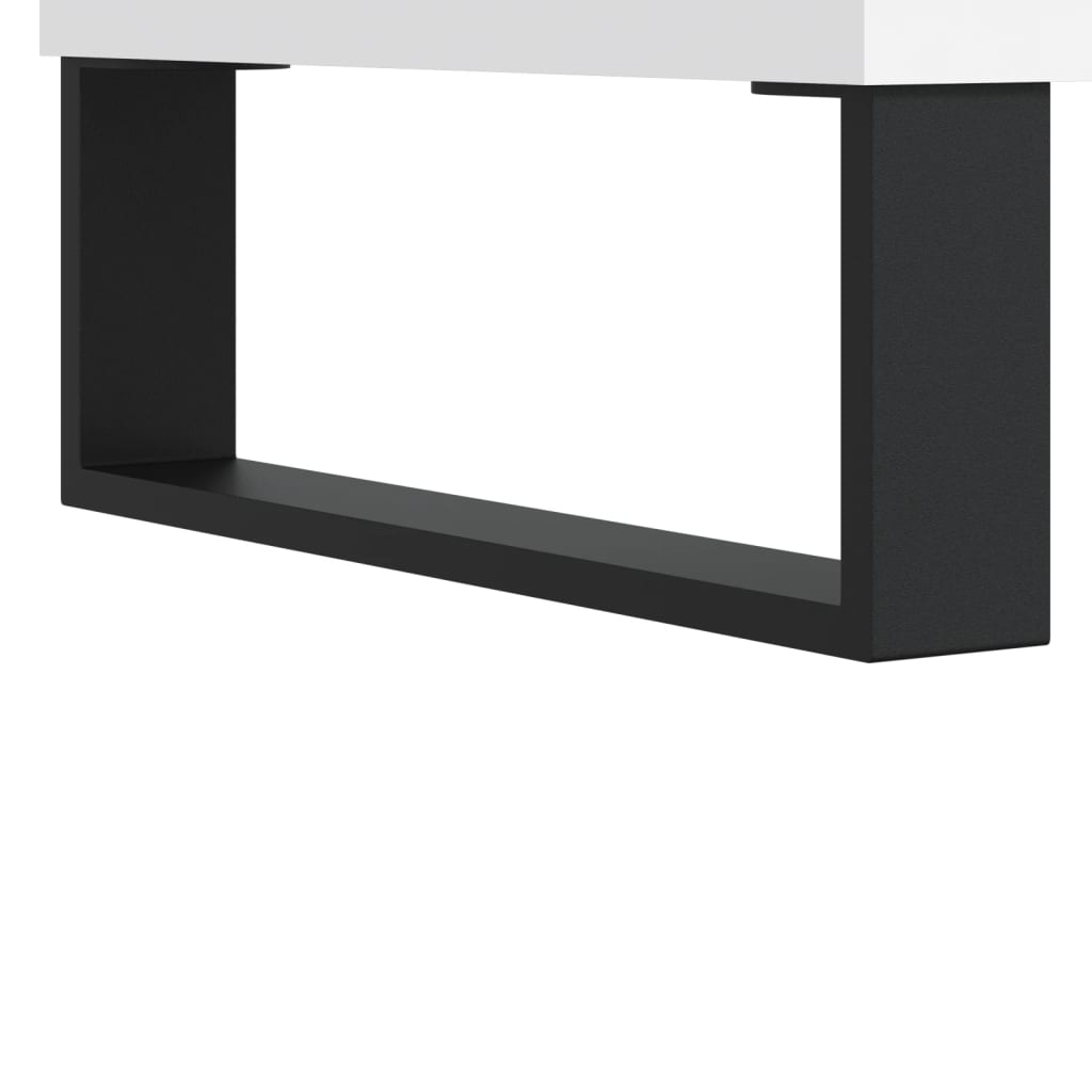 tv-bord 100x34,5x44,5 cm konstrueret træ hvid