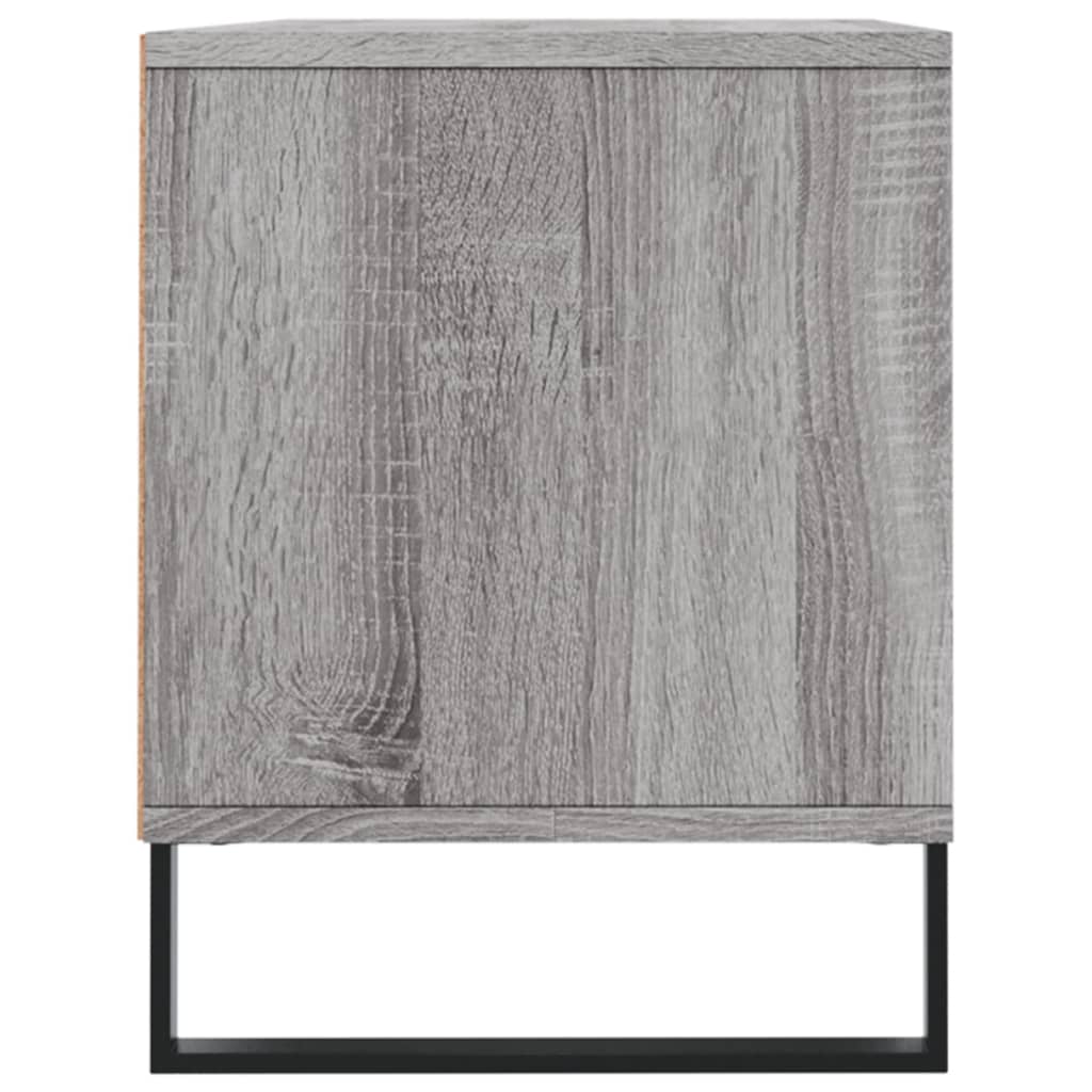 tv-bord 100x34,5x44,5 cm konstrueret træ grå sonoma-eg