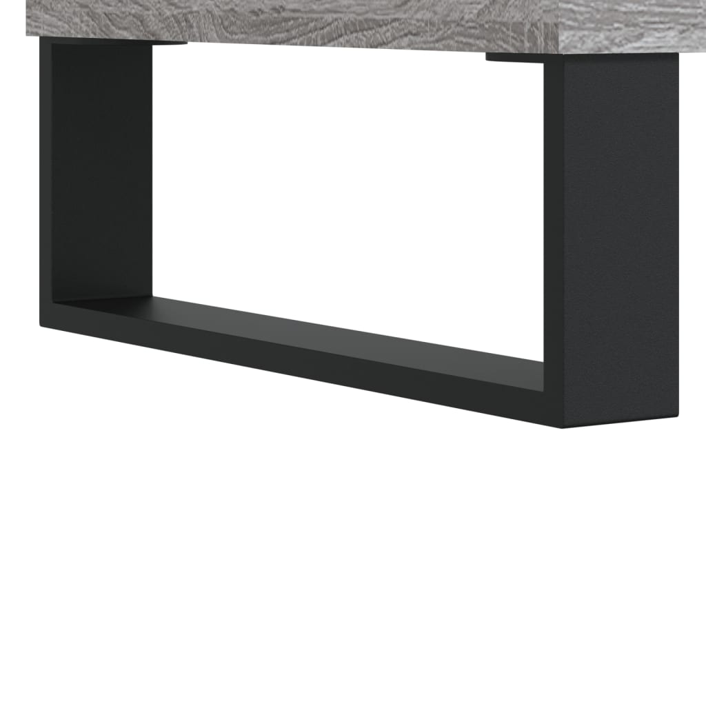 tv-bord 100x34,5x44,5 cm konstrueret træ grå sonoma-eg