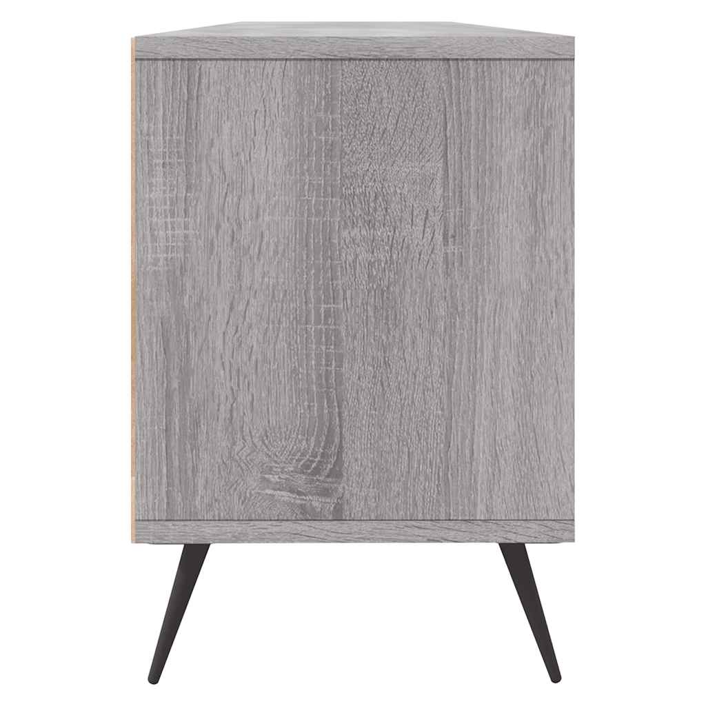 tv-bord 150x30x44,5 cm konstrueret træ grå sonoma-eg