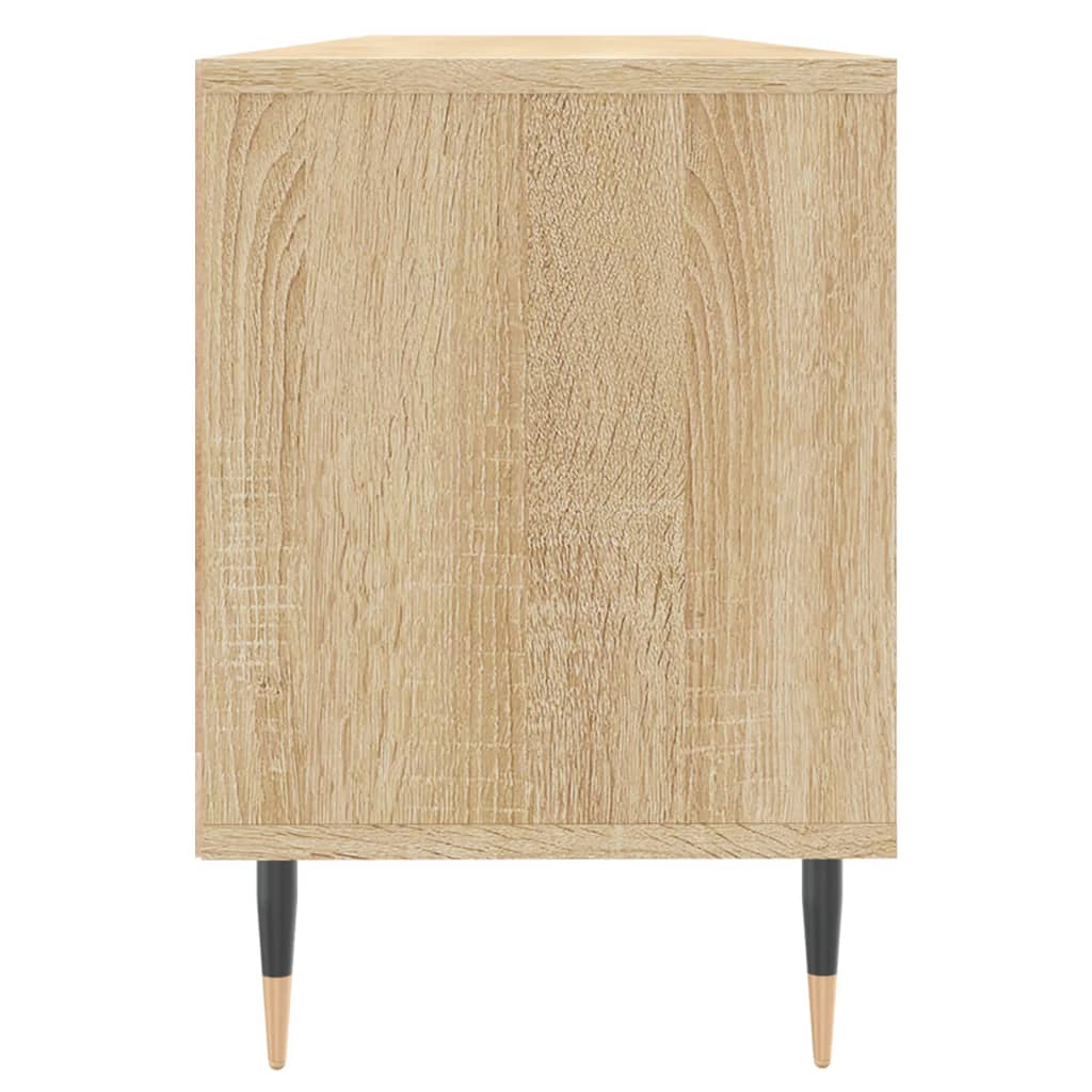 tv-bord 150x30x44,5 cm konstrueret træ sonoma-eg