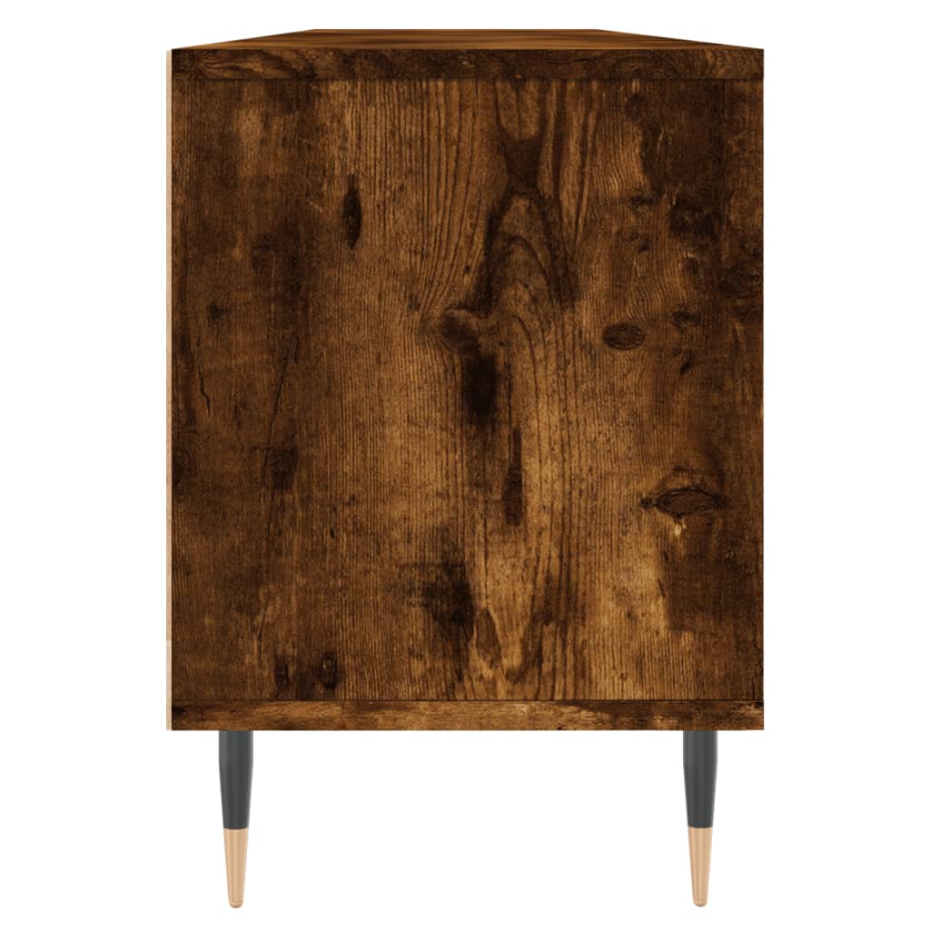 tv-bord 150x30x44,5 cm konstrueret træ røget egetræsfarve