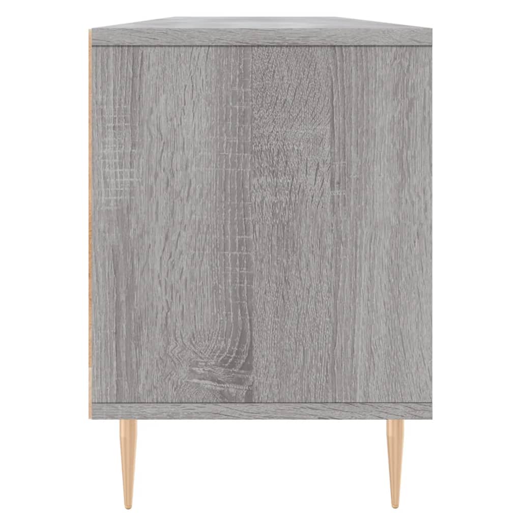 tv-bord 150x30x44,5 cm konstrueret træ grå sonoma-eg