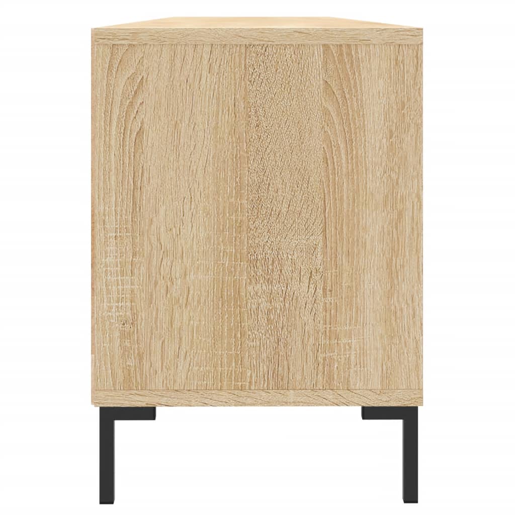 tv-bord 150x30x44,5 cm konstrueret træ sonoma-eg