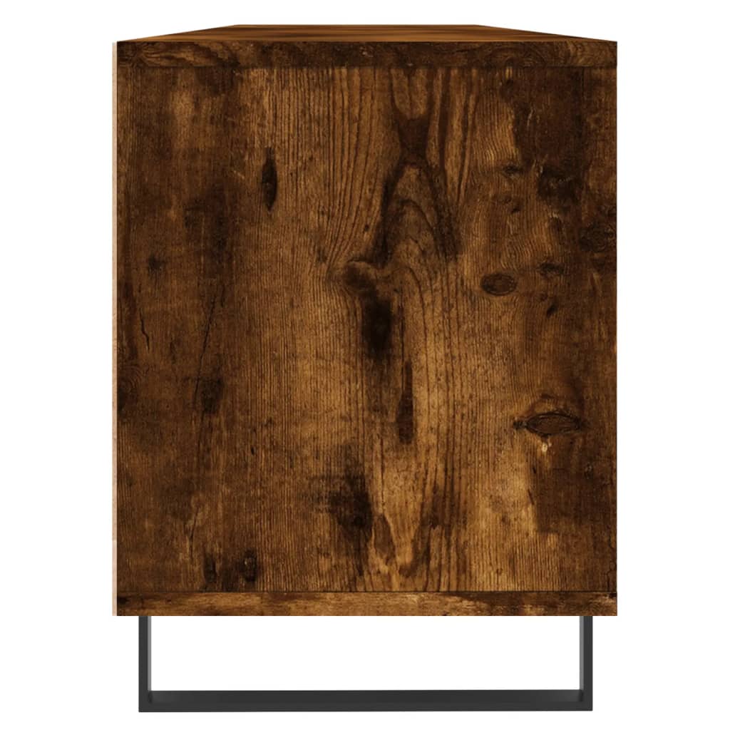 tv-bord 150x30x44,5 cm konstrueret træ røget egetræsfarve