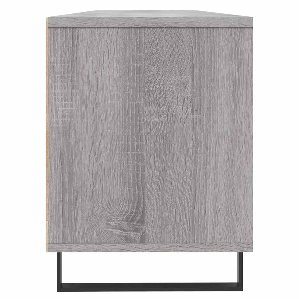 tv-bord 150x30x44,5 cm konstrueret træ grå sonoma-eg