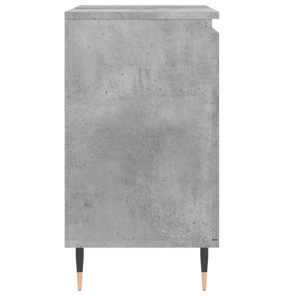 badeværelsesskab 58x33x60 cm konstrueret træ betongrå
