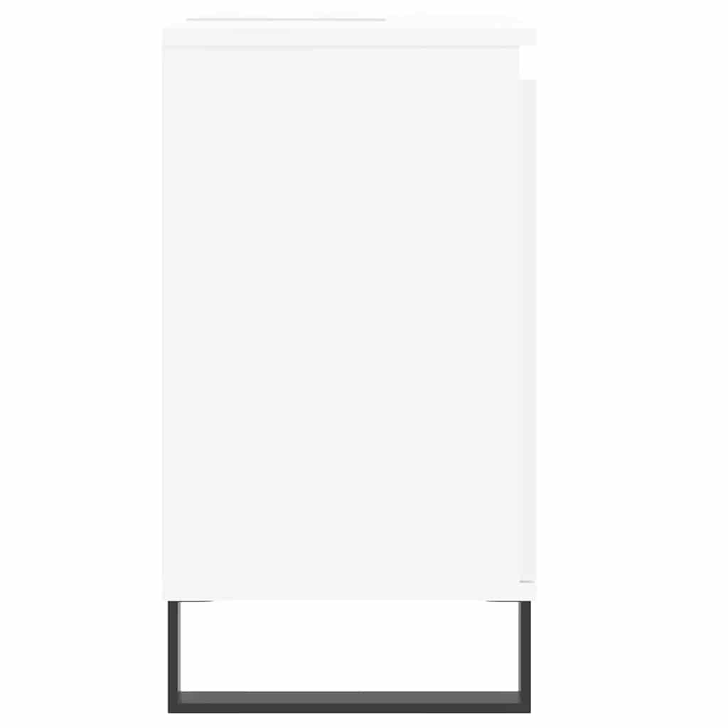 badeværelsesskab 58x33x60 cm konstrueret træ hvid