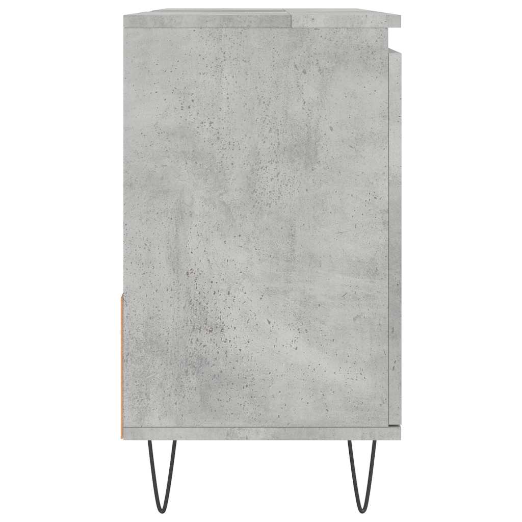 badeværelsesskab 65x33x60 cm konstrueret træ betongrå