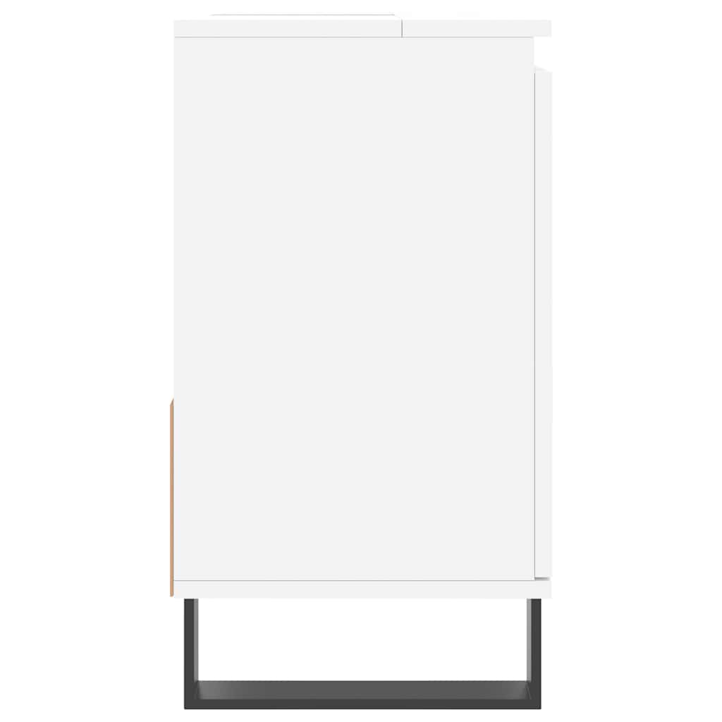 badeværelsesskab 65x33x60 cm konstrueret træ hvid