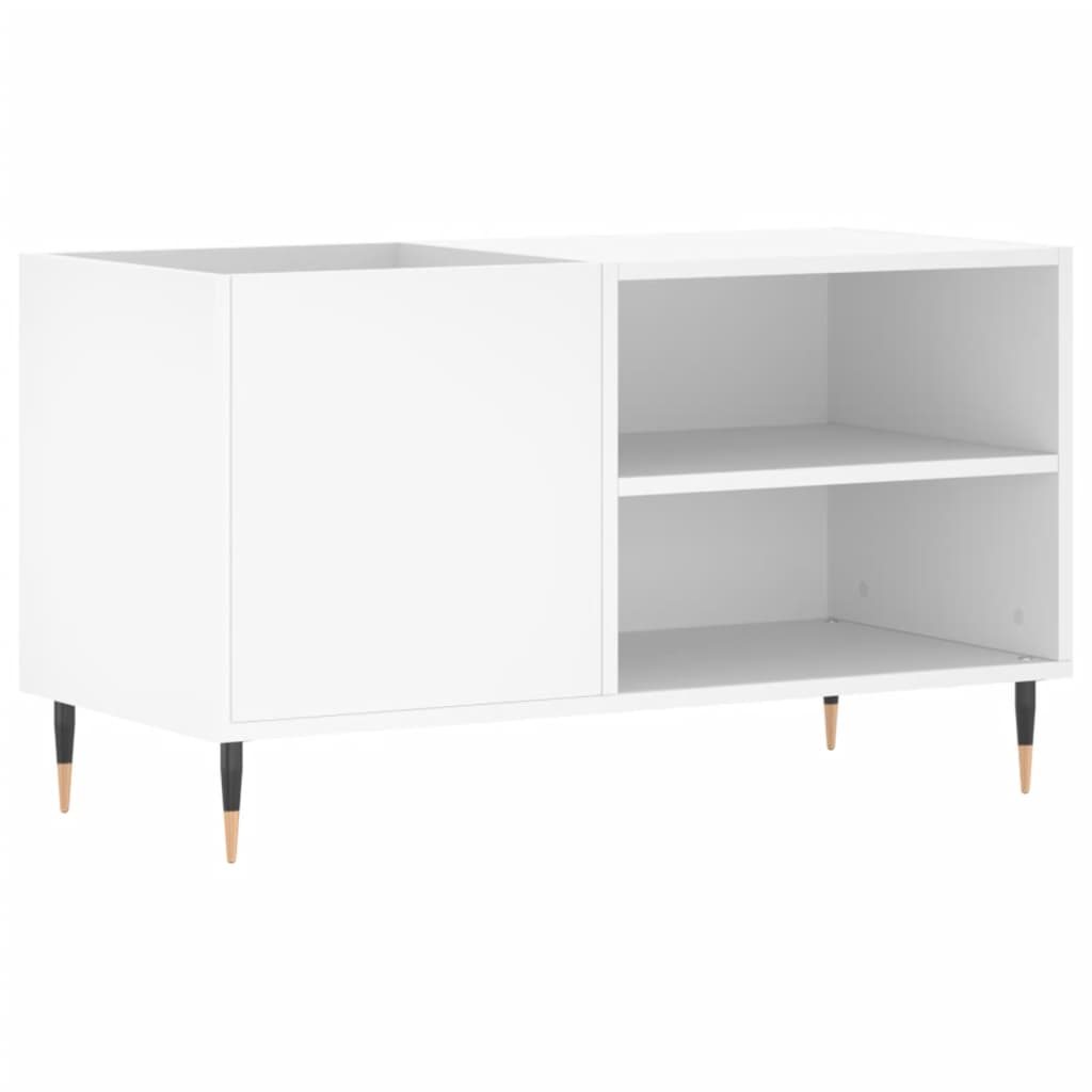 vinylskab 85x38x48 cm konstrueret træ hvid