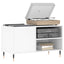 vinylskab 85x38x48 cm konstrueret træ hvid