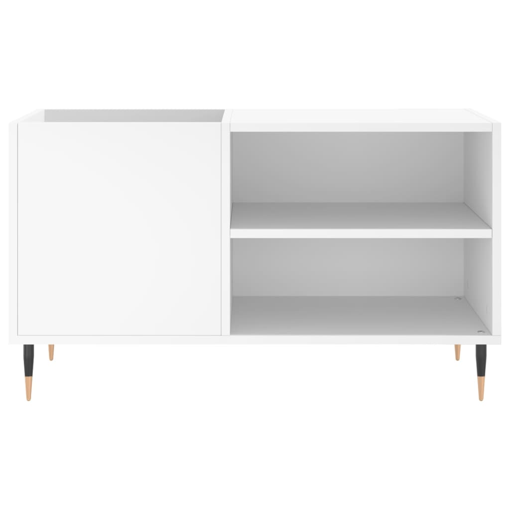 vinylskab 85x38x48 cm konstrueret træ hvid