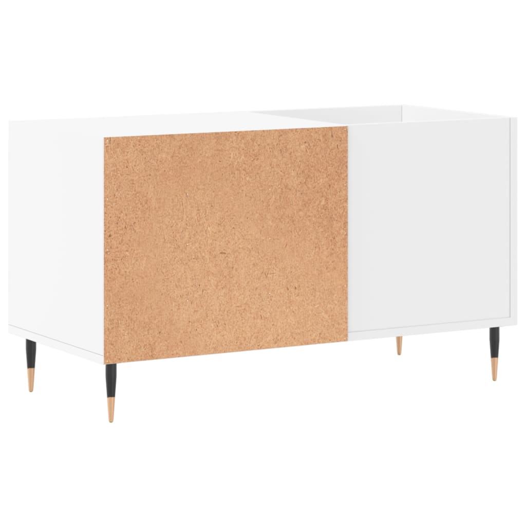 vinylskab 85x38x48 cm konstrueret træ hvid