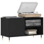 vinylskab 85x38x48 cm konstrueret træ sort