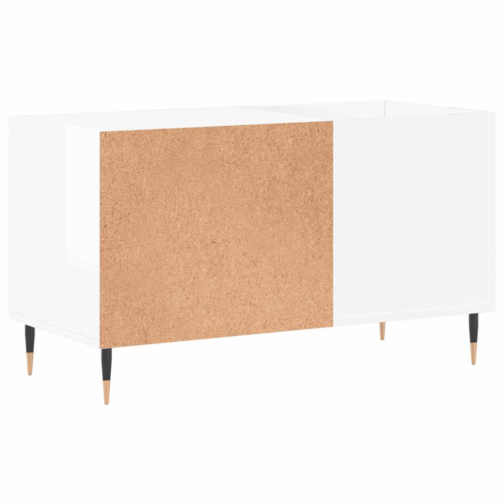 vinylskab 85x38x48 cm konstrueret træ hvid højglans