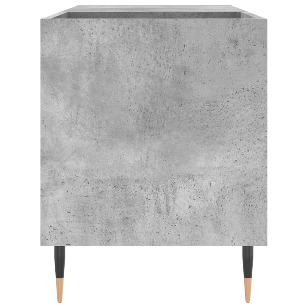 vinylskab 85x38x48 cm konstrueret træ betongrå