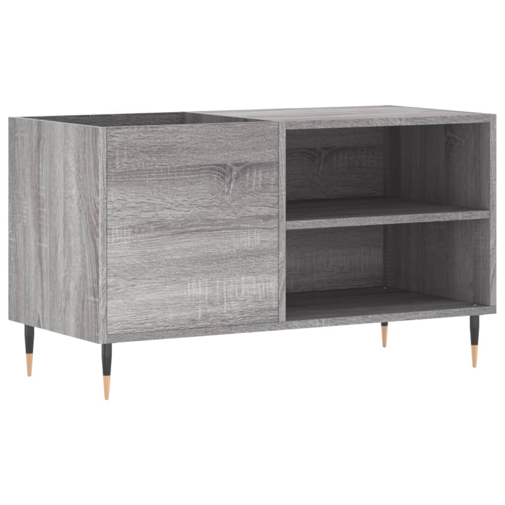 vinylskab 85x38x48 cm konstrueret træ grå sonoma-eg