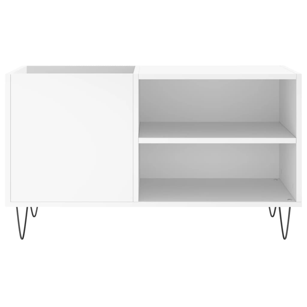 vinylskab 85x38x48 cm konstrueret træ hvid