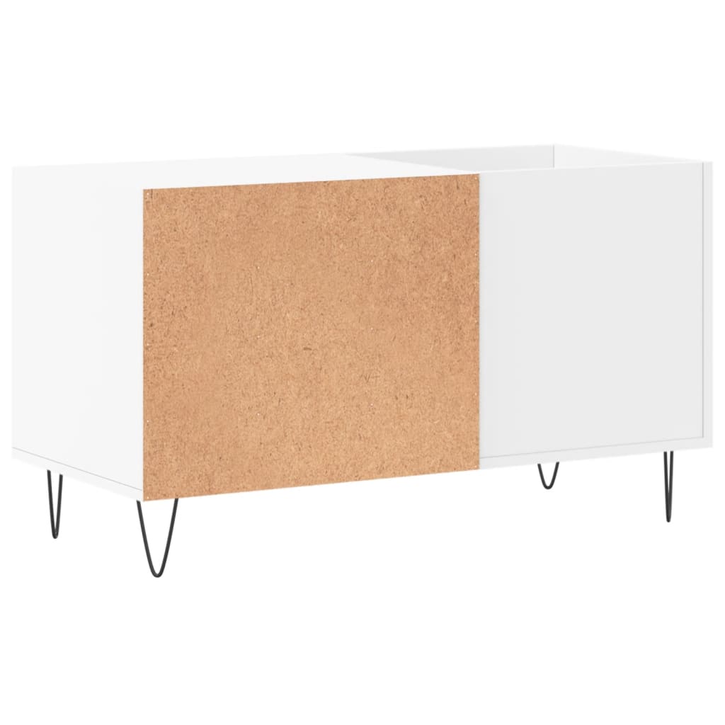 vinylskab 85x38x48 cm konstrueret træ hvid
