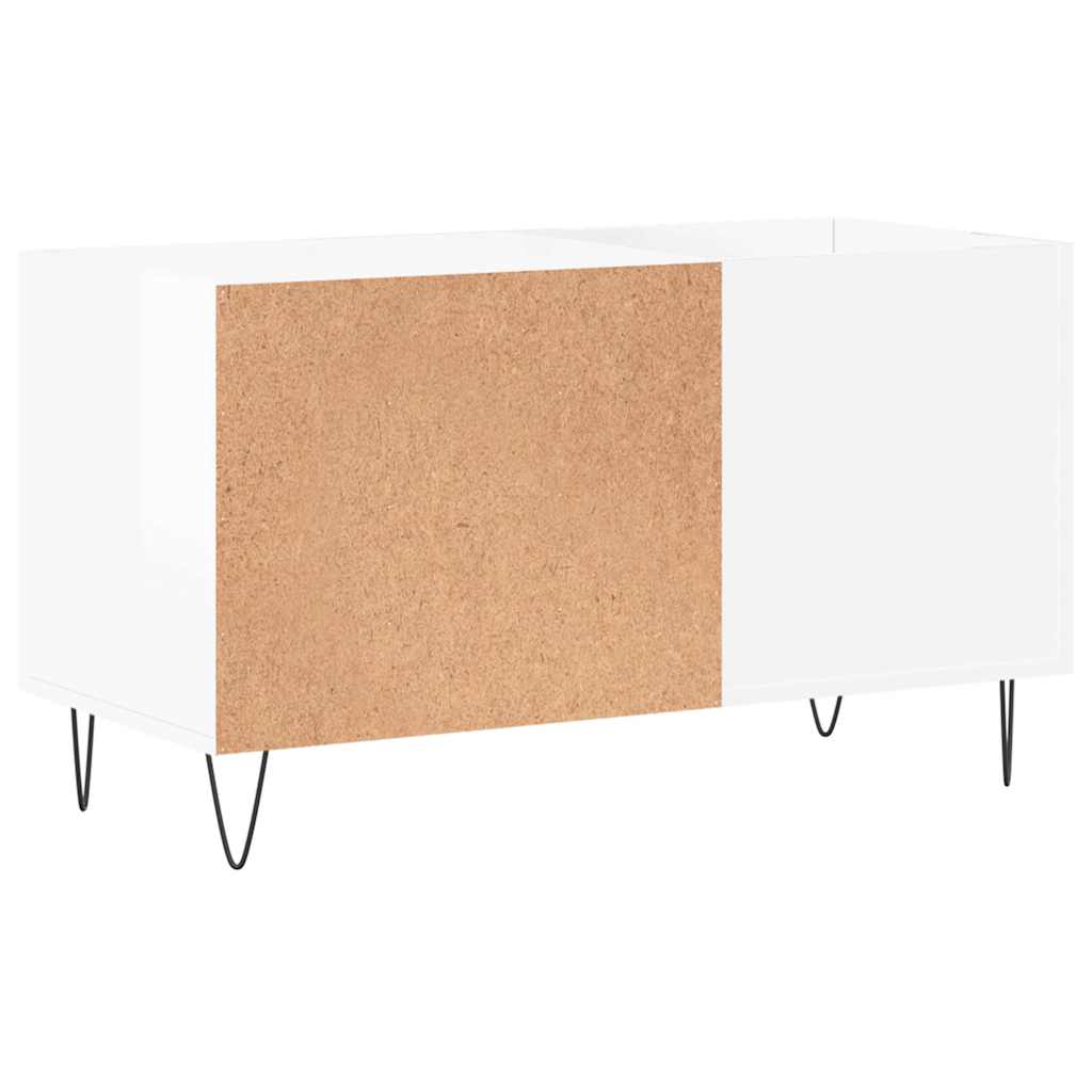 vinylskab 85x38x48 cm konstrueret træ hvid højglans