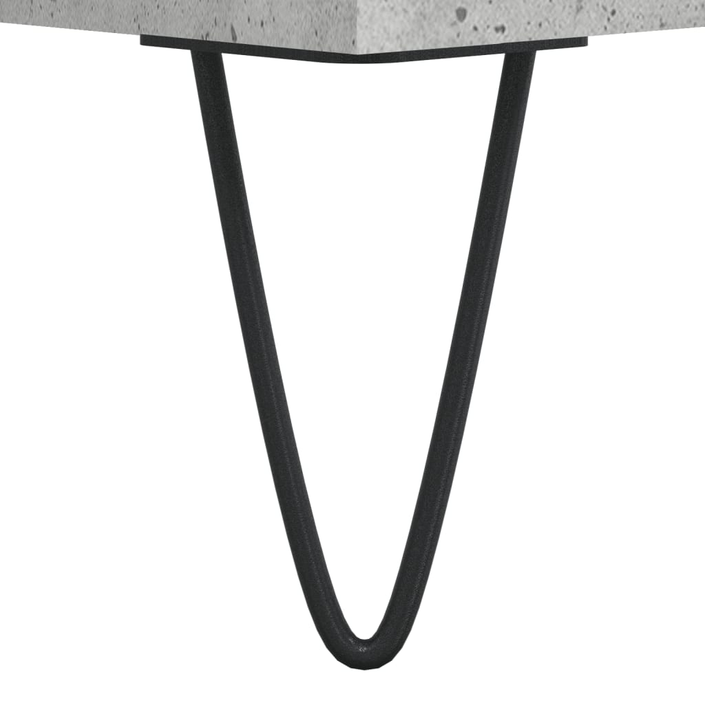 vinylskab 85x38x48 cm konstrueret træ betongrå