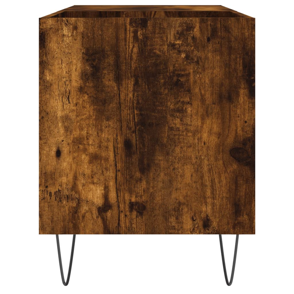 vinylskab 85x38x48 cm konstrueret træ røget sonoma-eg