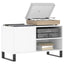 vinylskab 85x38x48 cm konstrueret træ hvid