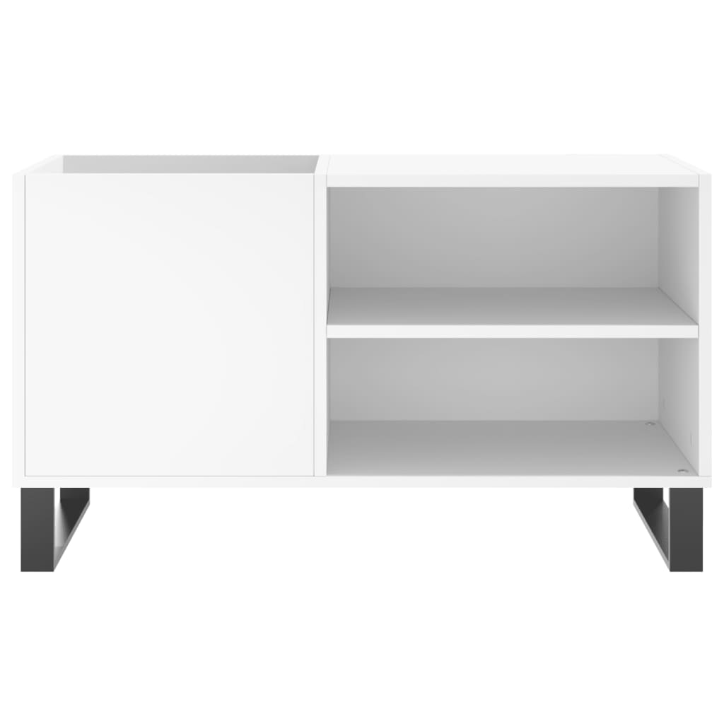 vinylskab 85x38x48 cm konstrueret træ hvid
