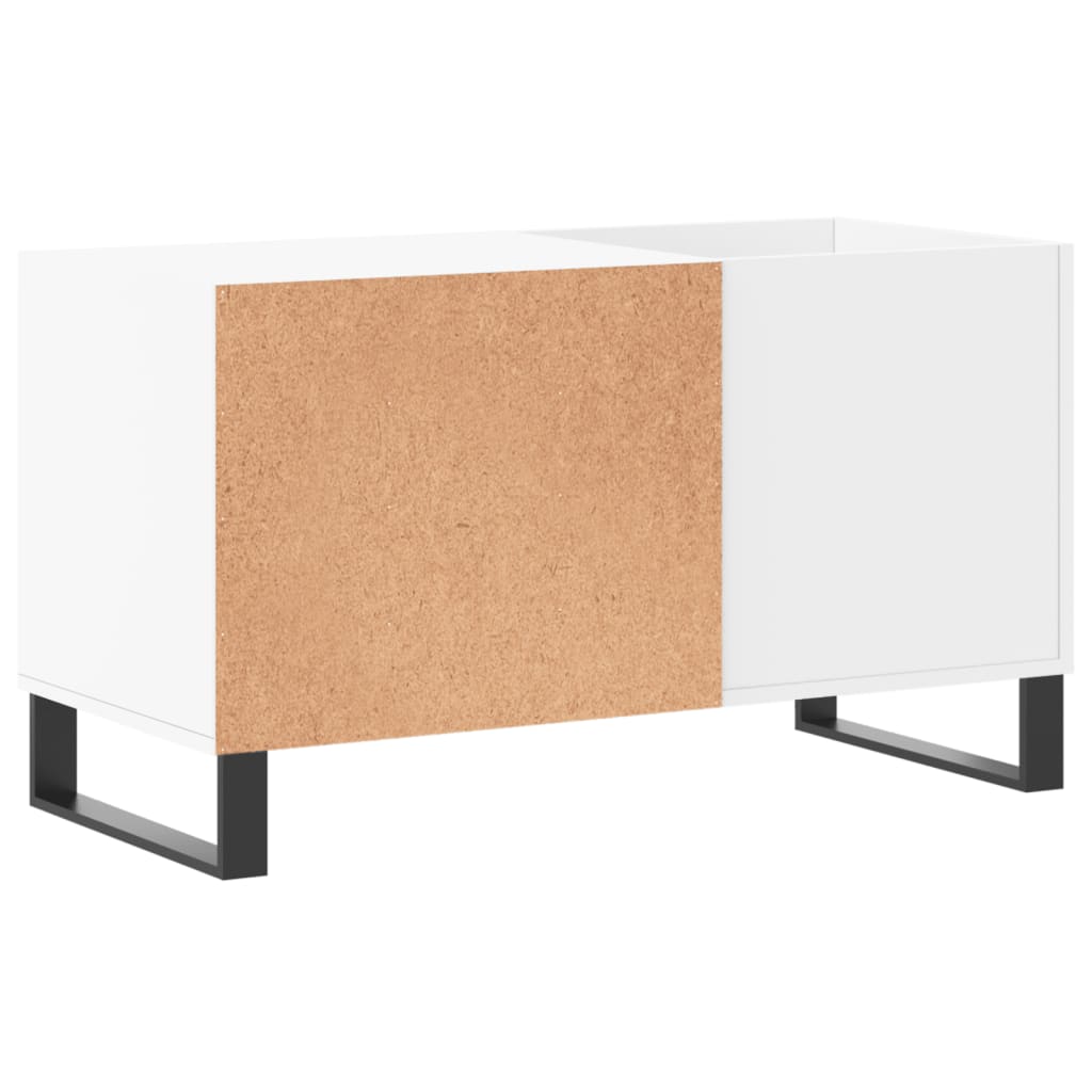 vinylskab 85x38x48 cm konstrueret træ hvid