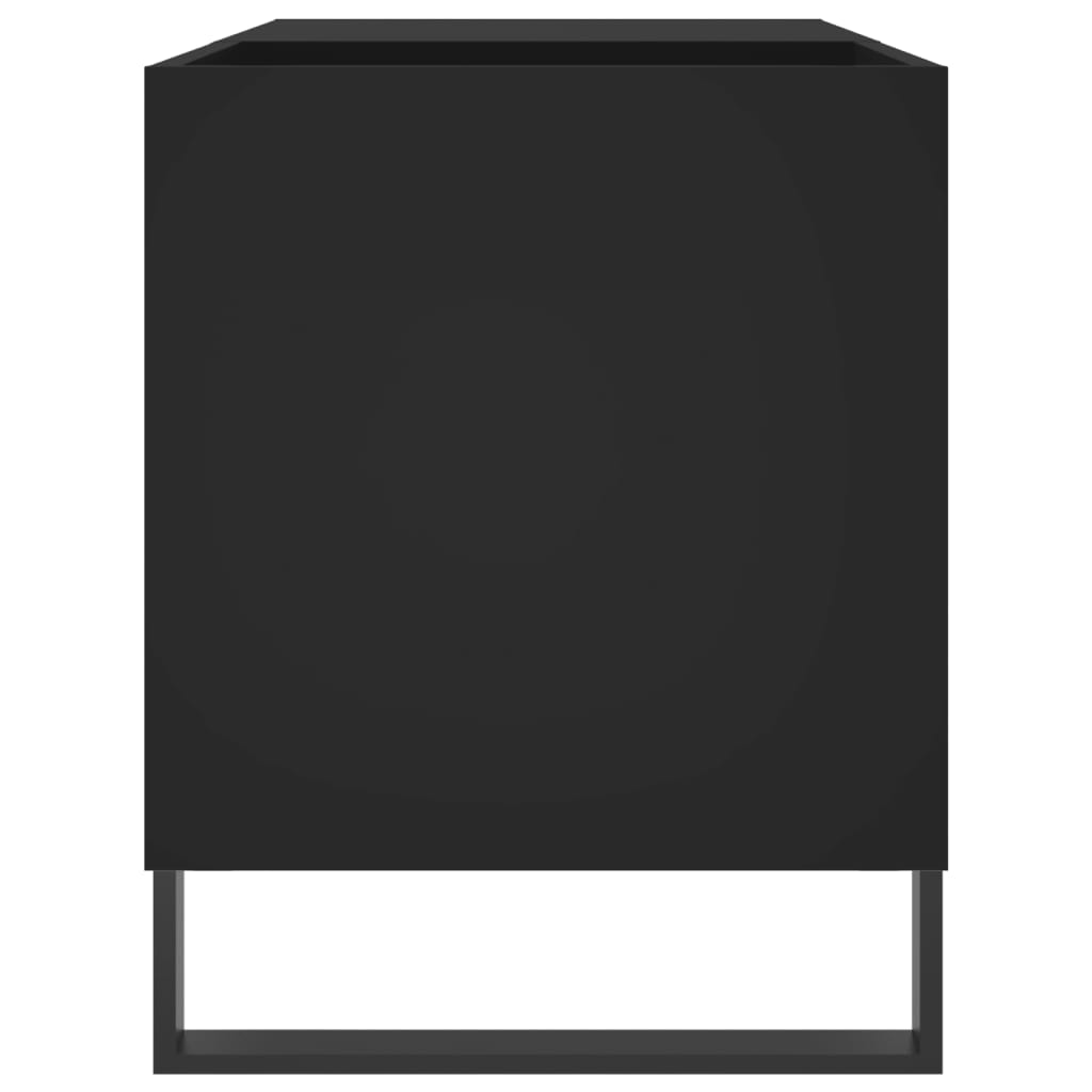 vinylskab 85x38x48 cm konstrueret træ sort