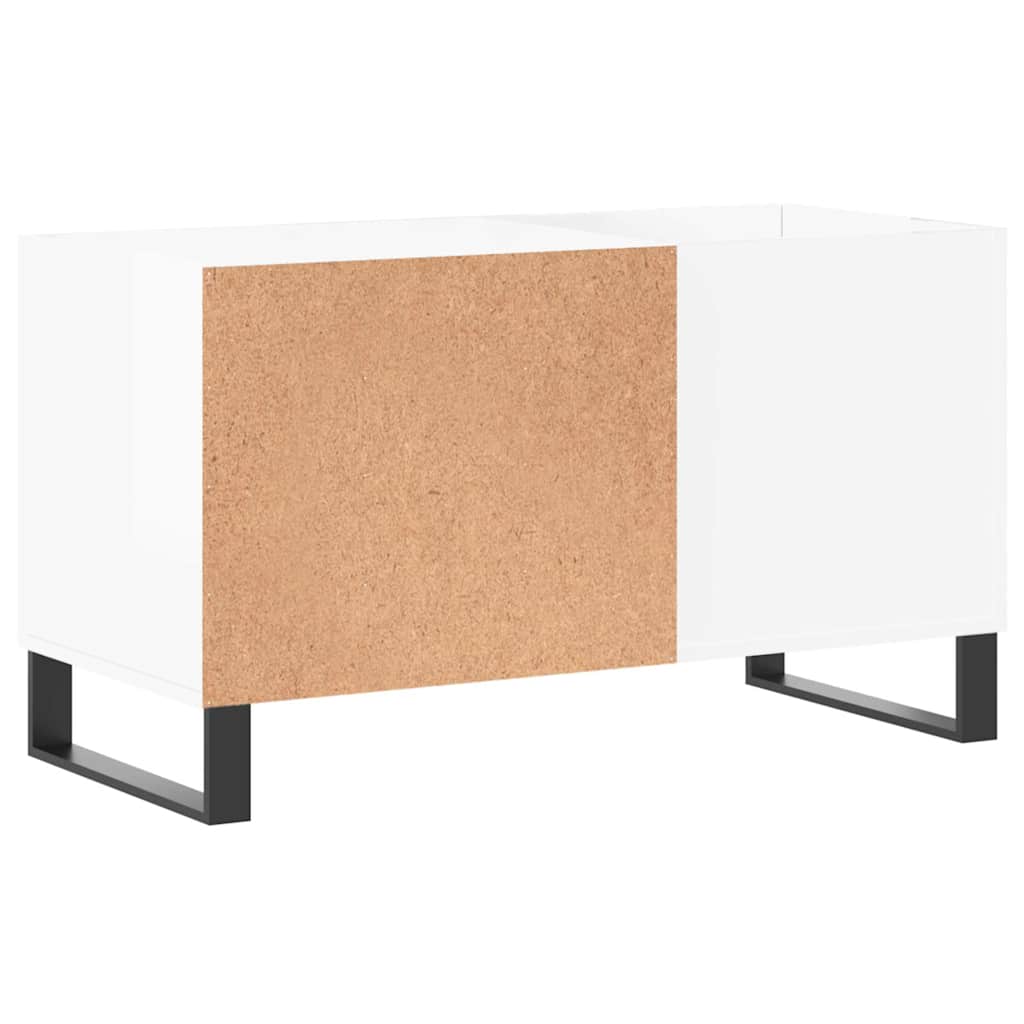vinylskab 85x38x48 cm konstrueret træ hvid højglans