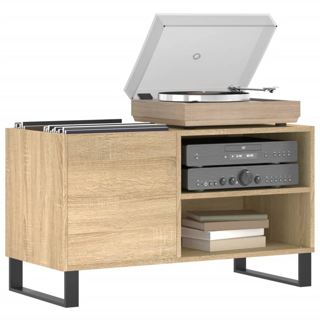 vinylskab 85x38x48 cm konstrueret træ sonoma-eg