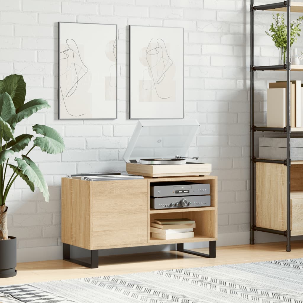 vinylskab 85x38x48 cm konstrueret træ sonoma-eg