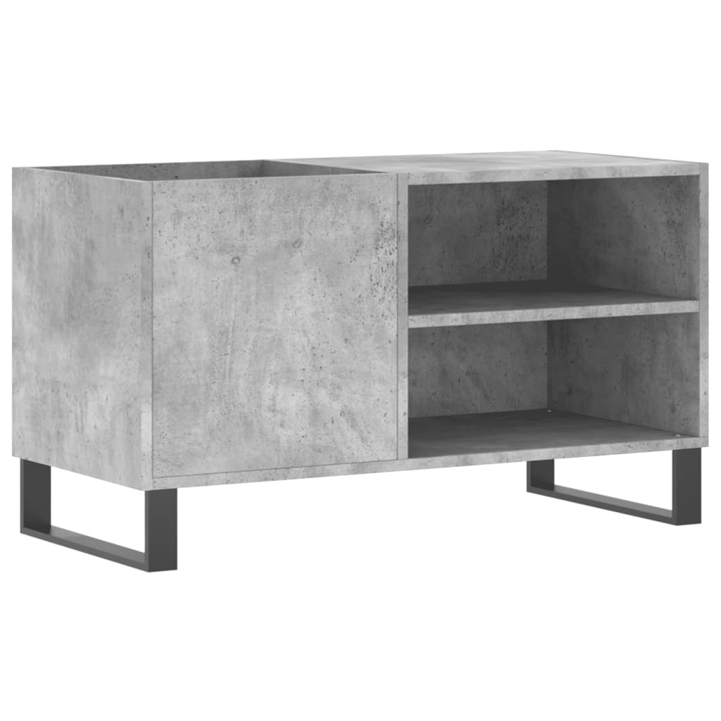 vinylskab 85x38x48 cm konstrueret træ betongrå