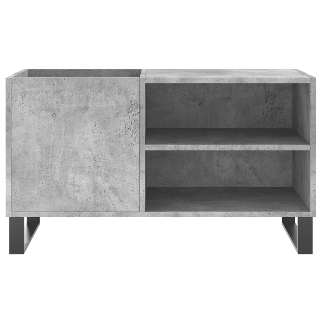 vinylskab 85x38x48 cm konstrueret træ betongrå