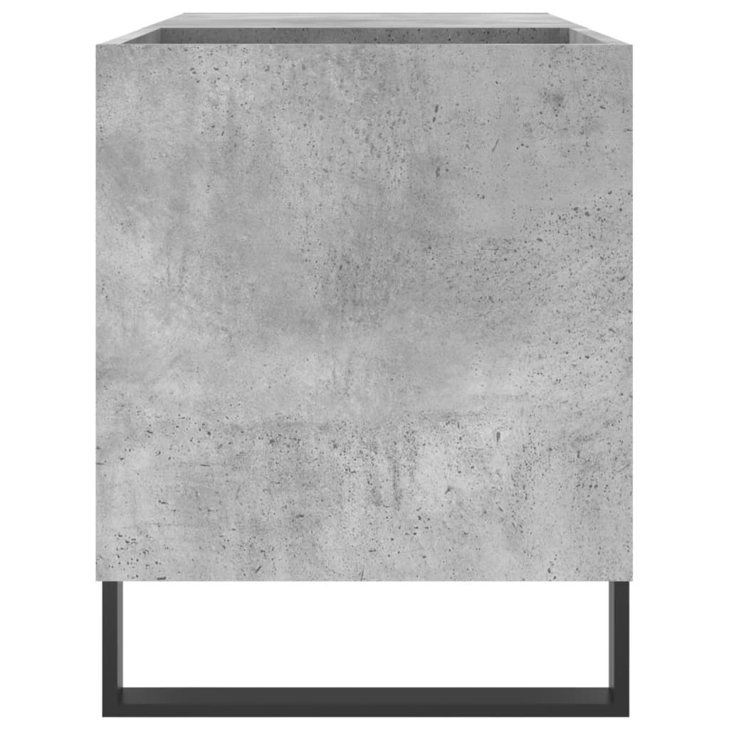 vinylskab 85x38x48 cm konstrueret træ betongrå