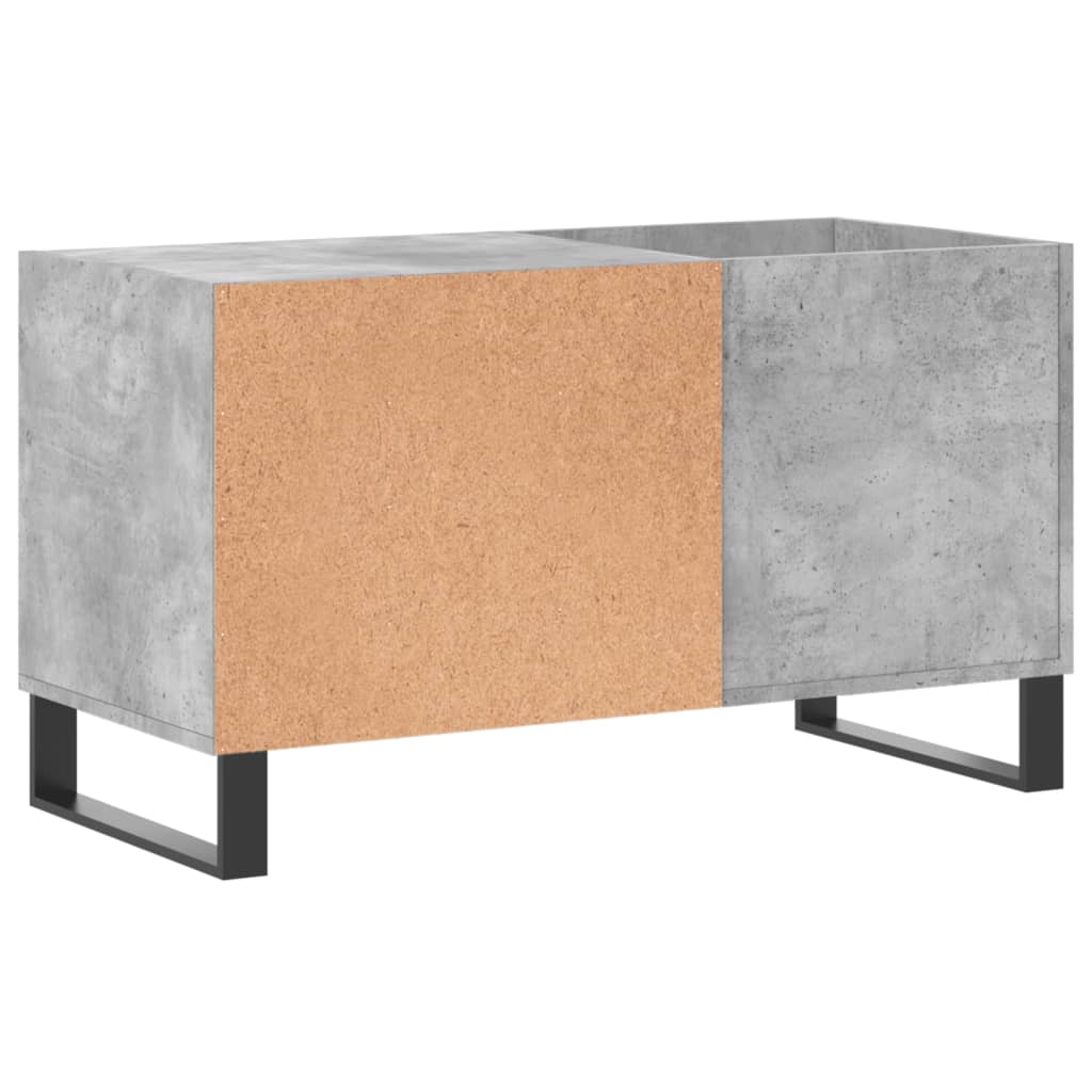 vinylskab 85x38x48 cm konstrueret træ betongrå