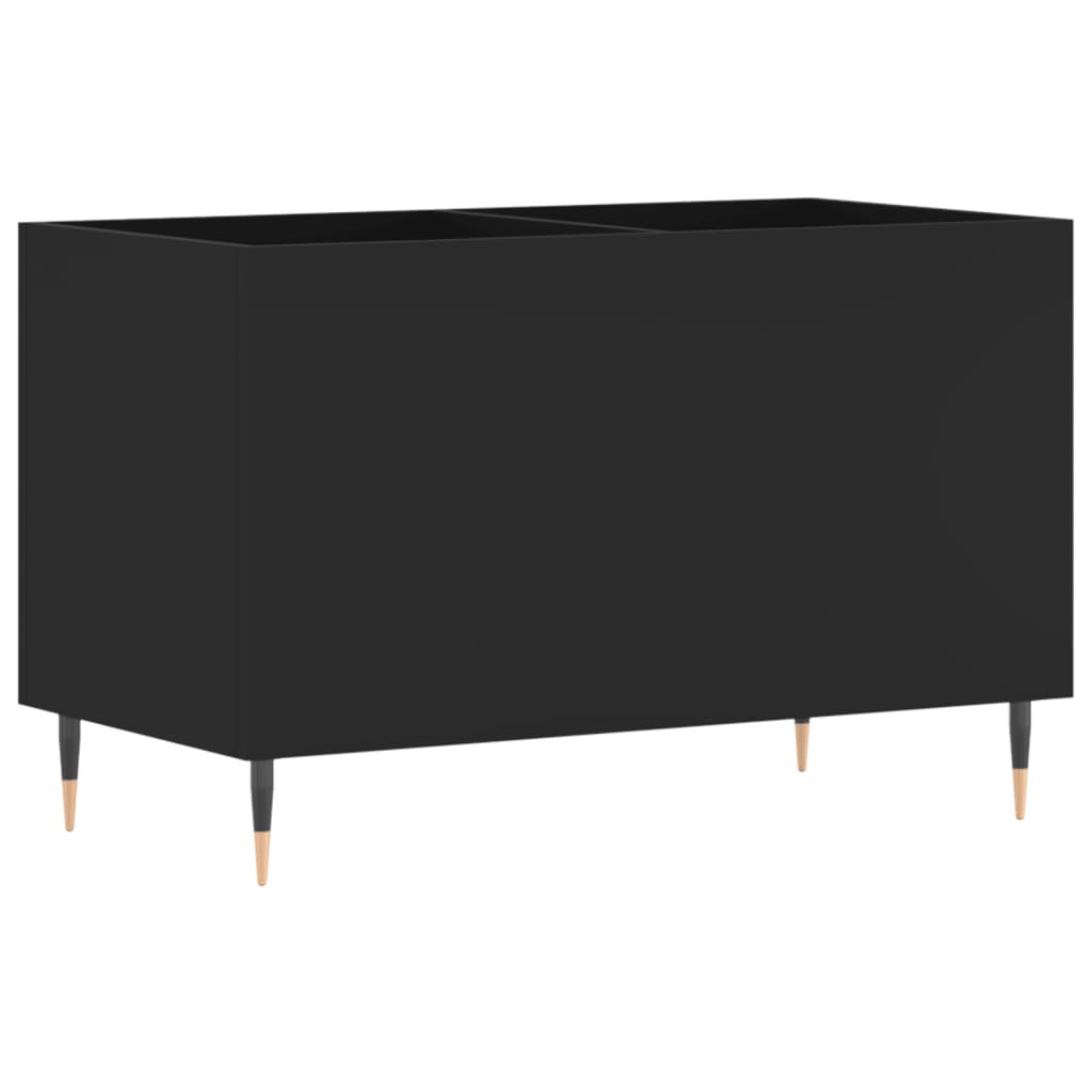 vinylskab 74,5x38x48 cm konstrueret træ sort