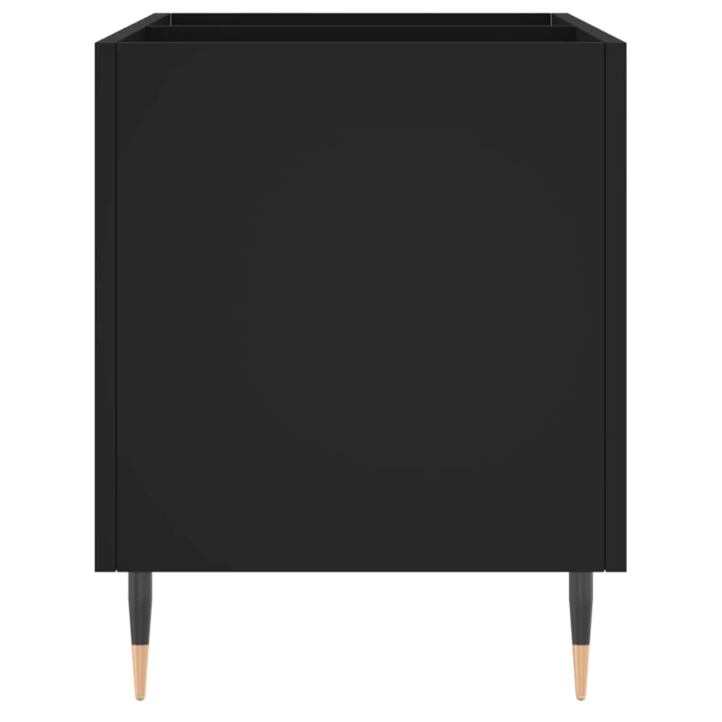 vinylskab 74,5x38x48 cm konstrueret træ sort