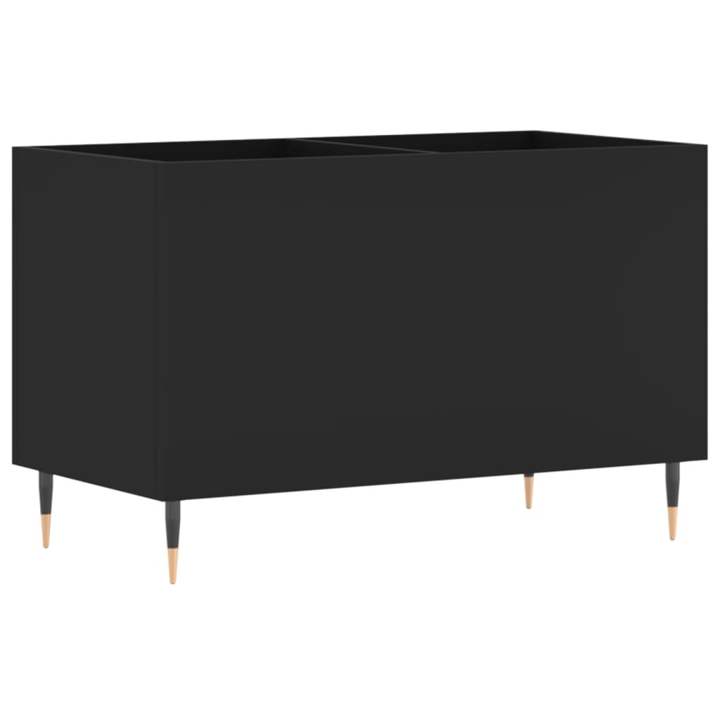 vinylskab 74,5x38x48 cm konstrueret træ sort