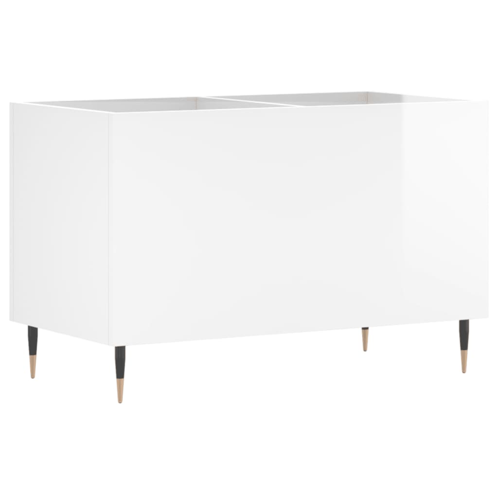 vinylskab 74,5x38x48 cm konstrueret træ hvid højglans