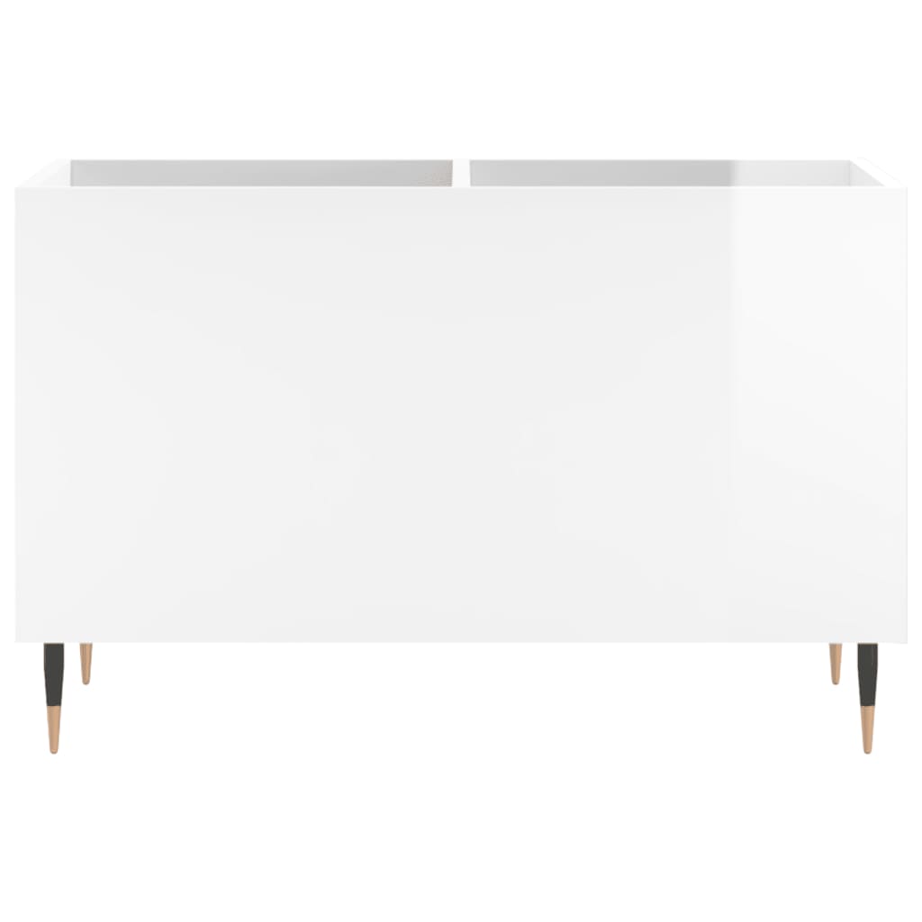 vinylskab 74,5x38x48 cm konstrueret træ hvid højglans