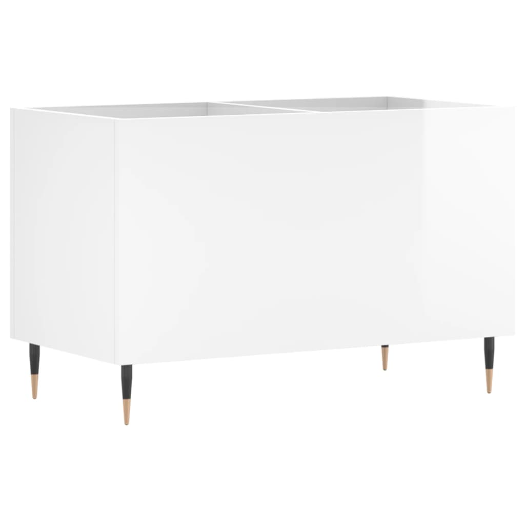 vinylskab 74,5x38x48 cm konstrueret træ hvid højglans